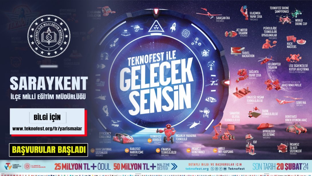 Havacılık, uzay ve teknoloji festivali #TEKNOFEST yarışma başvuruları başladı! 